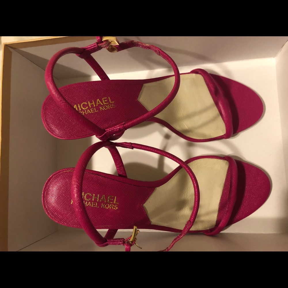 MICHAEL by Michael Kors Raspberry Carlene Heels